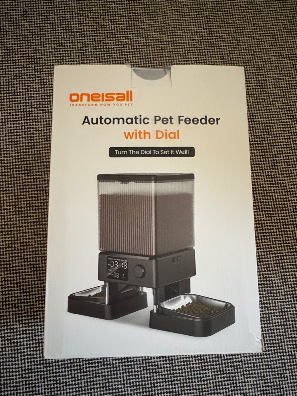 Transform How You Pet. Orange Branded Pet Product Box